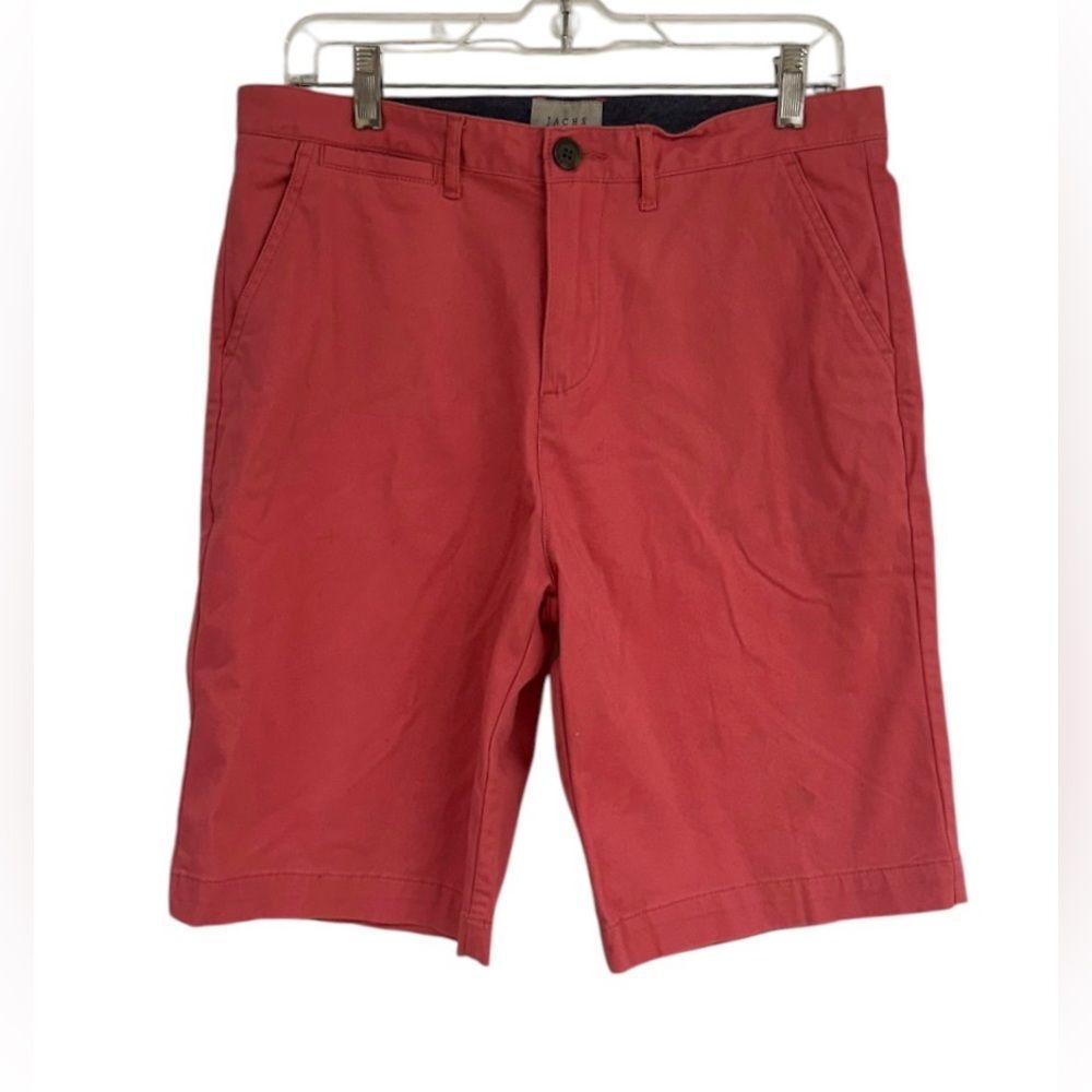 JACHS Mfg Co Men's Flat Front Chino Shorts 1102147 Jetty Red, Size 32